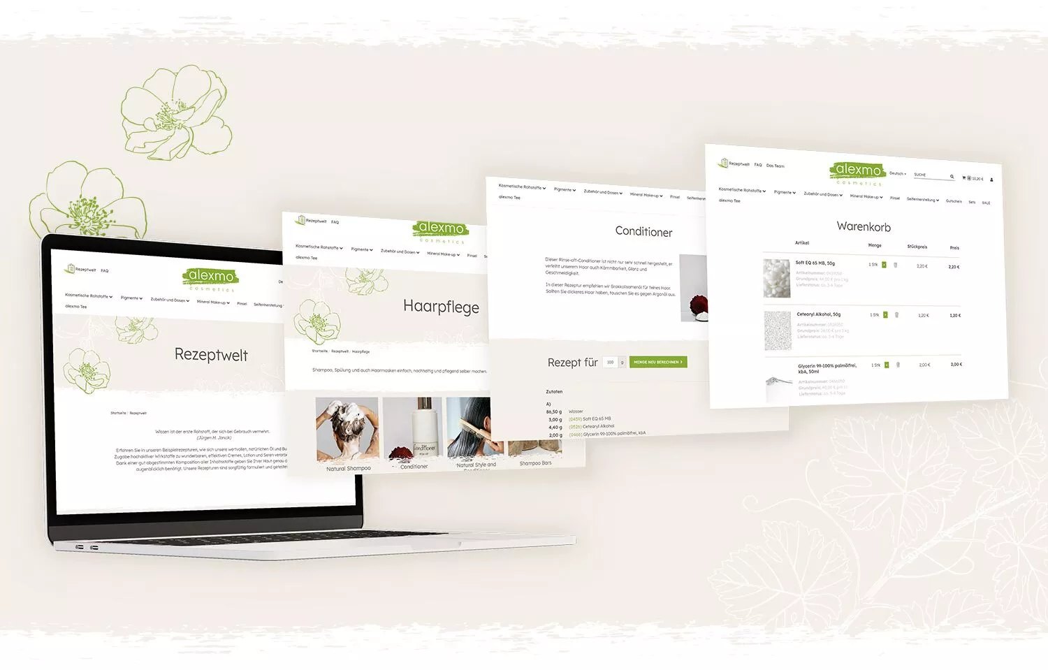 Individualprogrammierung Website - Unterschiedliche Unterseiten einer Website