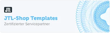 JTL Shop Agentur - Badge JTL Shop Template Zertifizierter Servicepartner