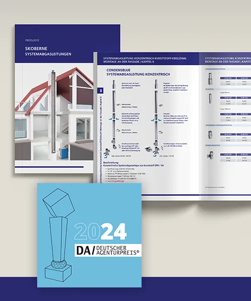 Produktkatalog erstellen lassen – Aufgeschlagener Katalog von Skoberne