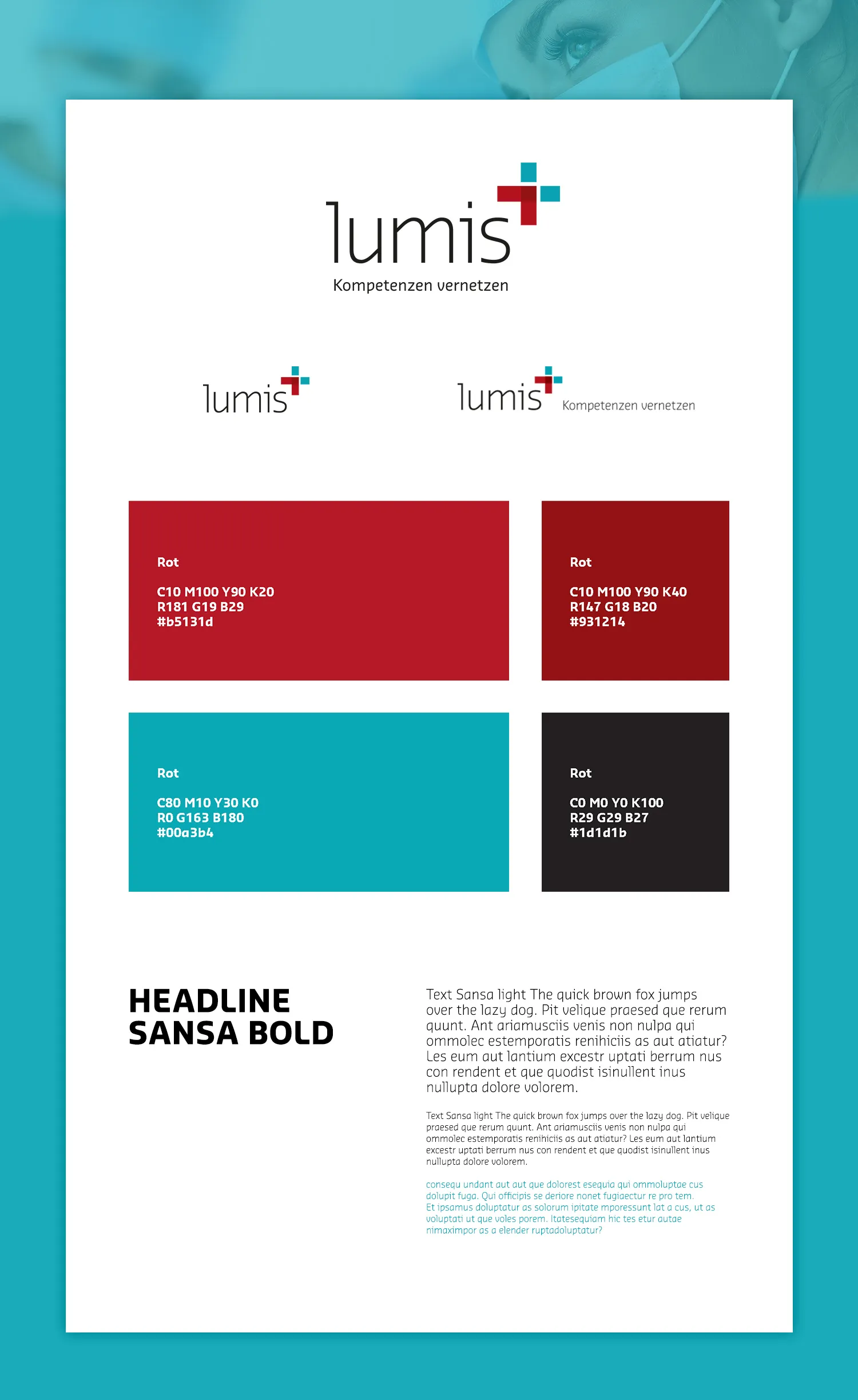 Web-Entwicklung medizinisches Fachpersonal - Layout von lumis Südwest