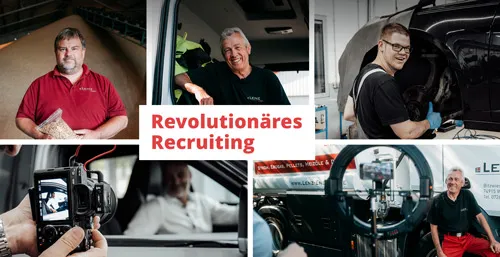 LENZ Energie Social-Recruiting Deutscher-Agenturaward - Social Recruiting 2023, Videodreh mit Mitarbieter