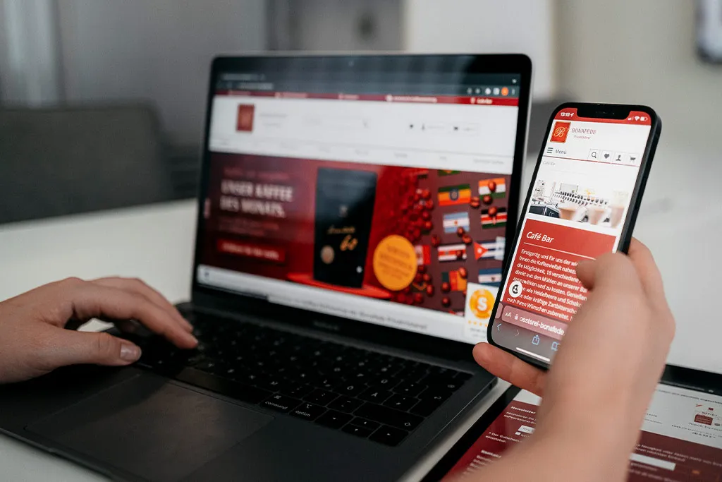 Google Mobile First Update - Vergleich Inhalte einer Webseite mobil und Desktop