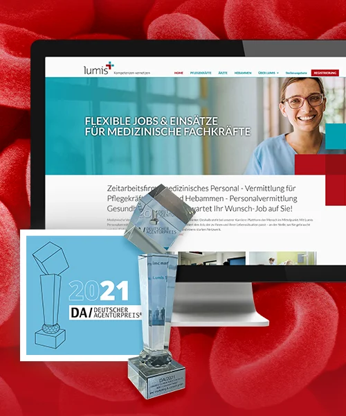 Referenz Branding und Webentwicklung einer Jobbörse für medizinisches Fachpersonal