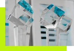Navigationspunkt Awards - Gewinner-Pokale von imc