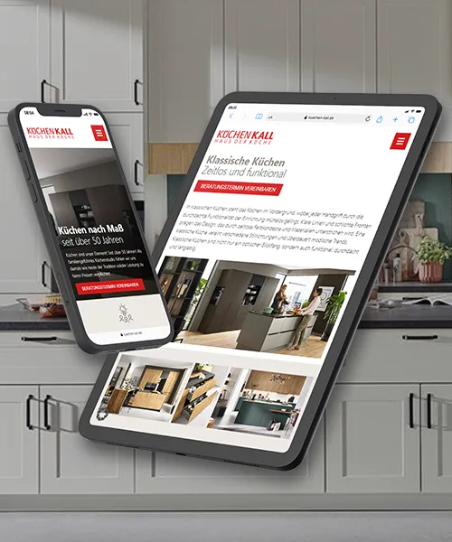 Web-Relaunch Webseite – Neue Website von Küchen Kall