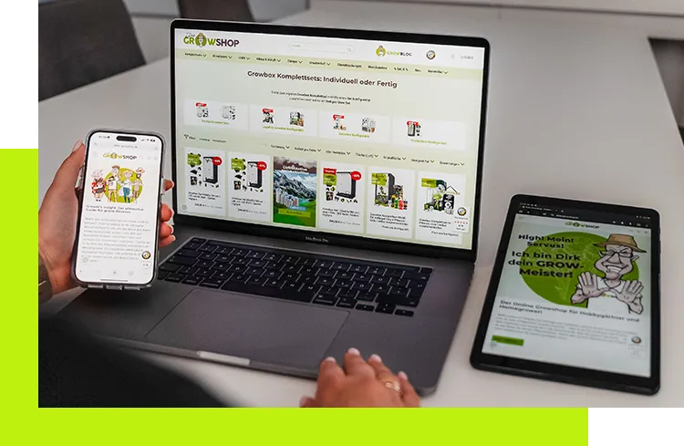 Lagerautomatisierung - Visualisierung digitaler Produktdaten aus einem Shopsystem auf Smartphone, Laptop und Tablet