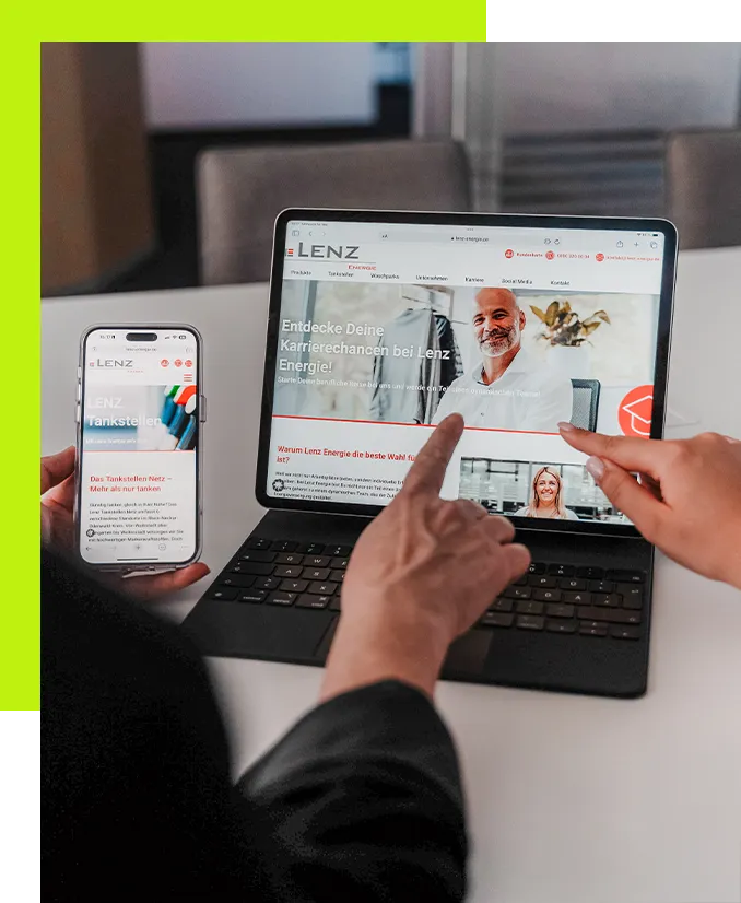 Professionelle Website erstellen - Professionelle Unternehmenswebsite mit responsivem Webdesign